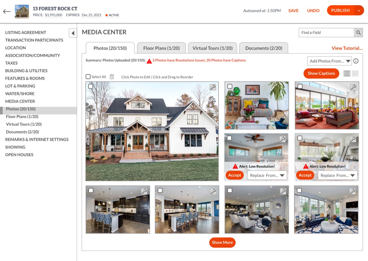 Media Center Lo-Fi Wireframe